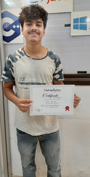 Coding Bytes student certificate