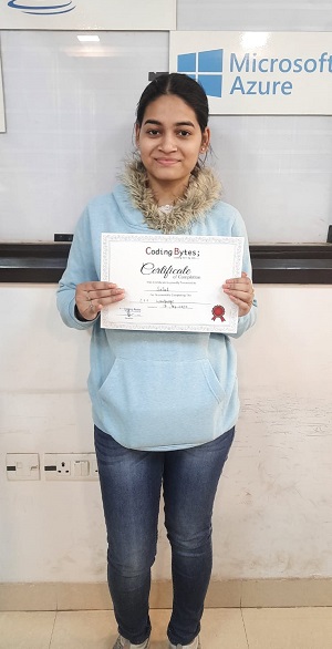 Coding Bytes student certificate